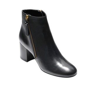 Cole Haan Saylor Grand Leather Booties, black, 9